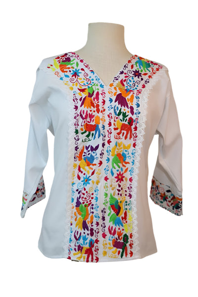 Hand-Embroidered Blouse