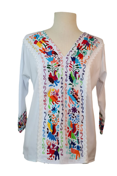 Hand-Embroidered Blouse