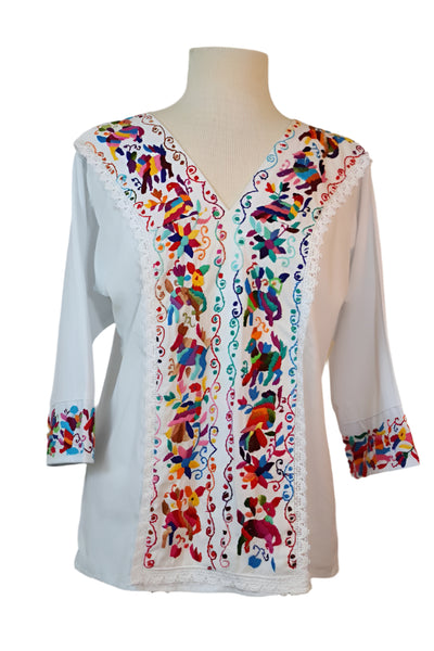 Hand-Embroidered Blouse