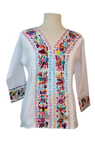 Hand-Embroidered Blouse