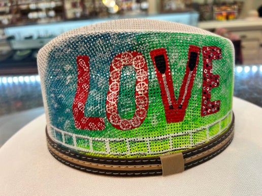 Hand Painted Artisan Hat
