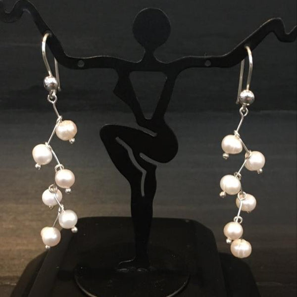 Fresh-Water Pearl Sterling Earrings