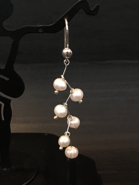 Fresh-Water Pearl Sterling Earrings
