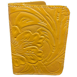 Embossed Leather Passport Wallets