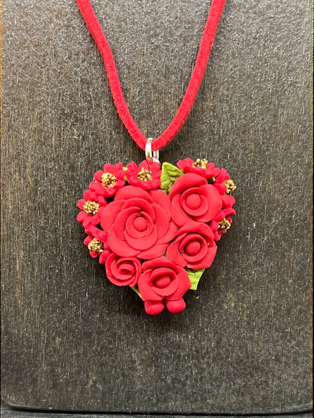 Polymer Clay Necklace & Earring Set