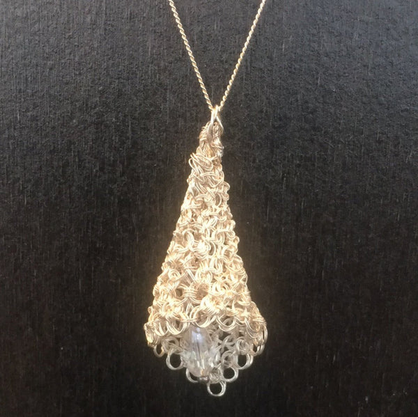 Sterling Silver Calla Lily Pendant Necklace