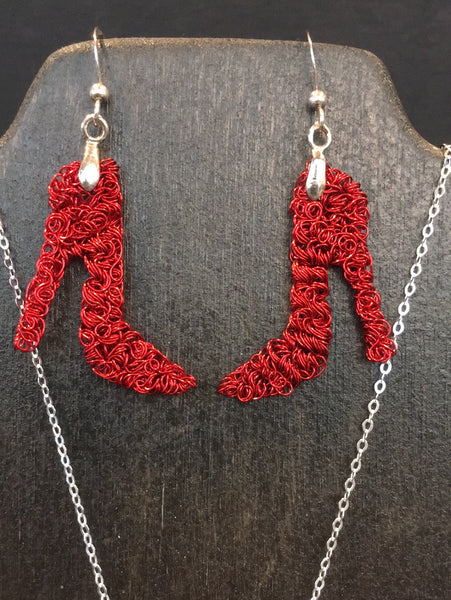 Stiletto Necklace Earring Set