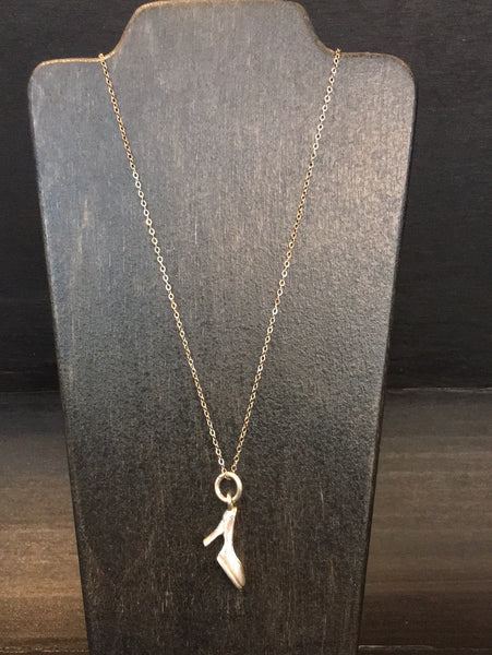 Sterling Silver Shoe Necklace