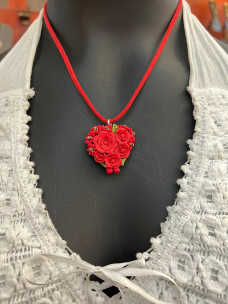 Polymer Clay Necklace & Earring Set