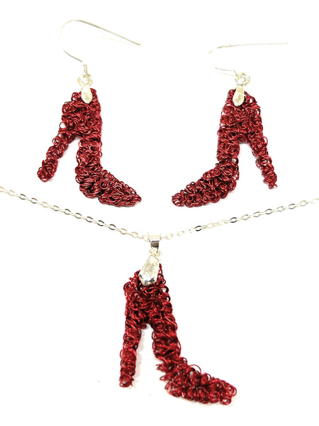 Stiletto Necklace Earring Set