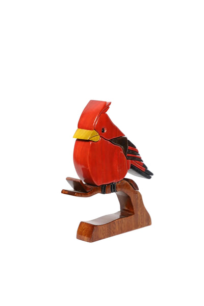 Cardinal Puzzle Sculpture