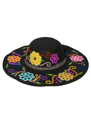 Hand-Burned Suede Hat