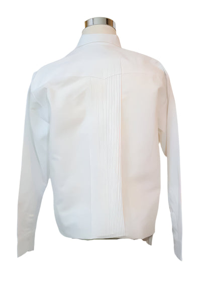 White Linen Long Sleeve Guayabera