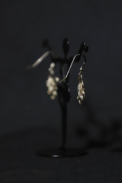 Sterling Silver Crochet Flower Earrings