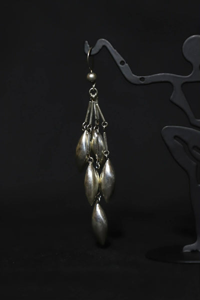 Sterling Silver Wheat Stalk Earrings