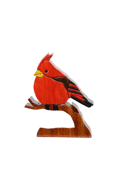 Cardinal Puzzle Sculpture