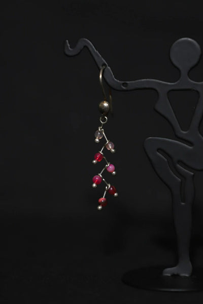 Sterling Silver Agate Earrings