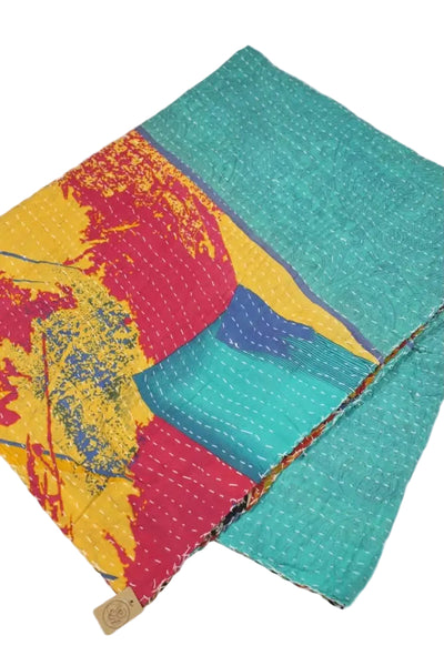 Reversable Khanta Quilt Throw