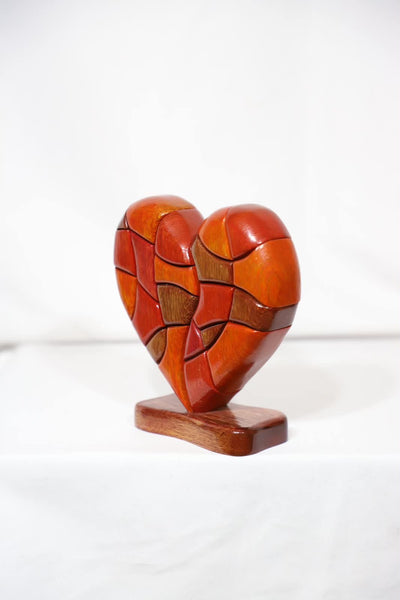Heart Puzzle Sculpture