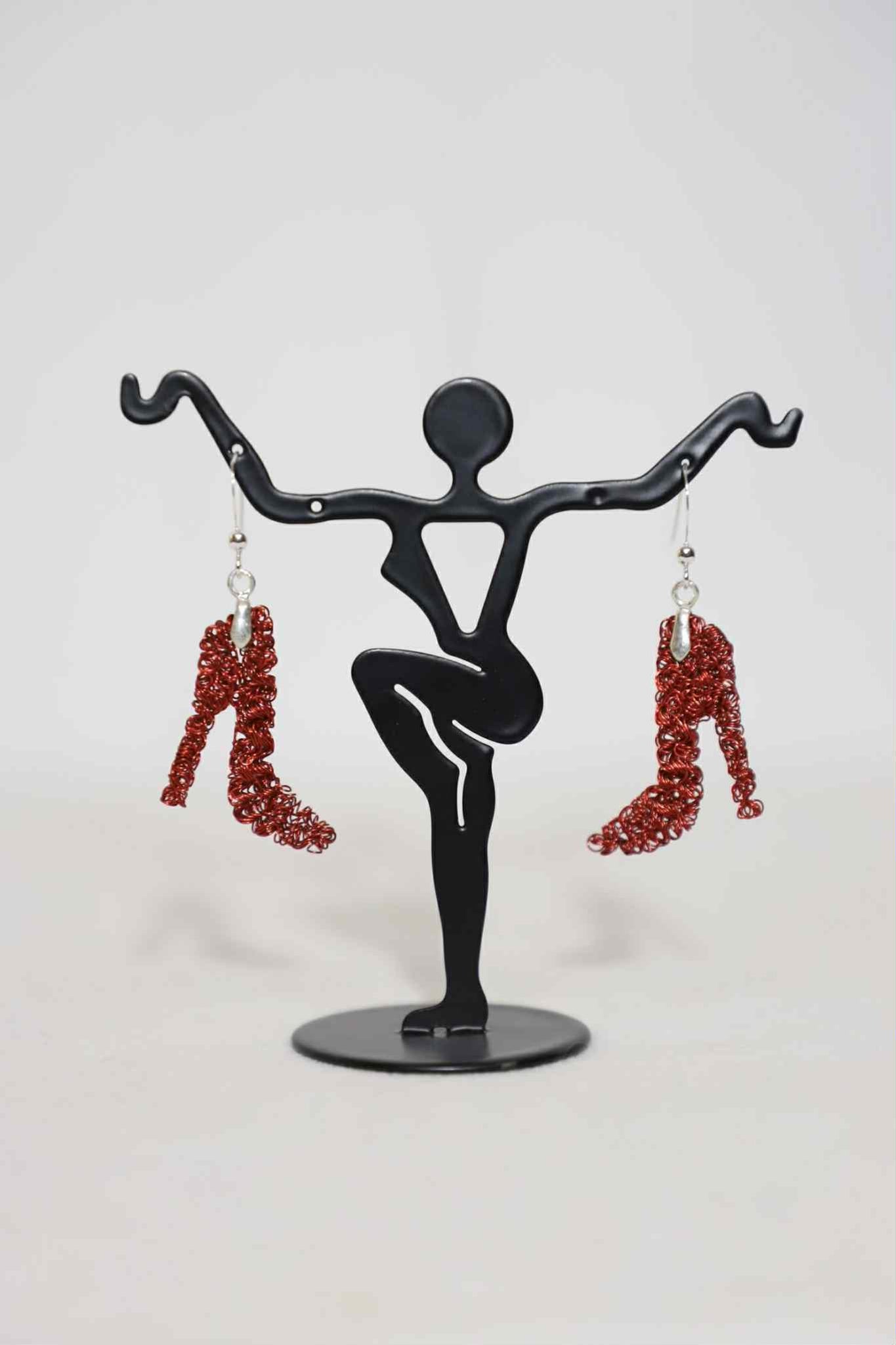 Red Shoe Earrings