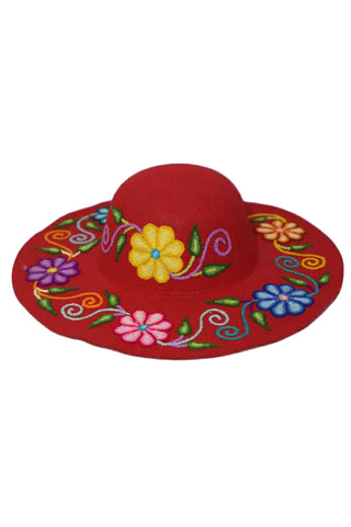 Hand-Burned Suede Hat