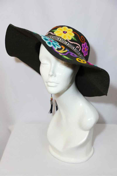 Hand-Burned Suede Hat
