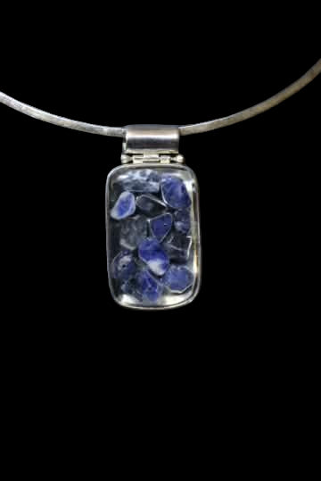 Encapsulated Sodalite Pendant