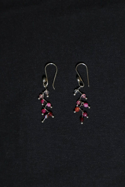 Sterling Silver Agate Earrings