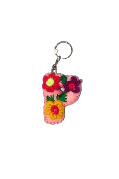 Small Embroidered Key Chain