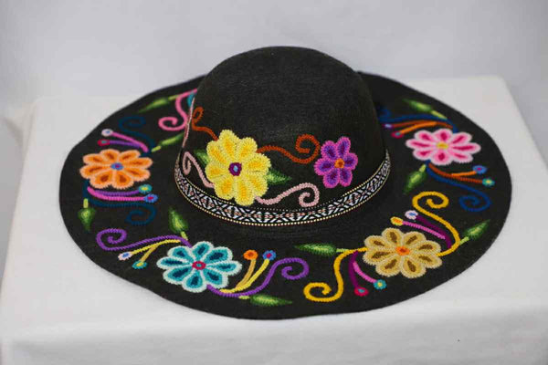 Hand-Burned Suede Hat