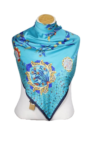 Iznik Tile Pattern Silk Scarves
