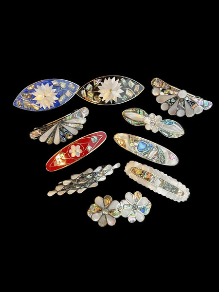 Abalone Hair Barrettes