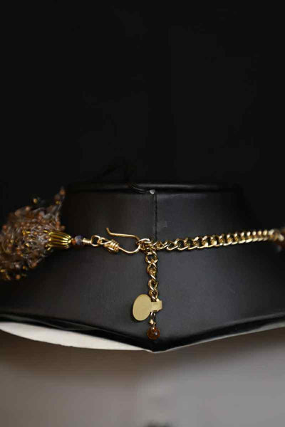 Multi Strand Beaded Airy Crochet Necklace