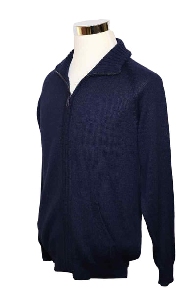 Alpaca Blend Navy Cardigan