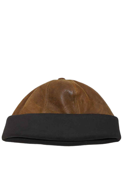 Lambskin Leather Beanie