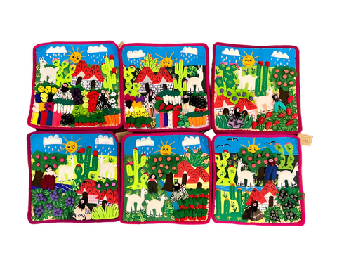 Arpillera Pot Holders