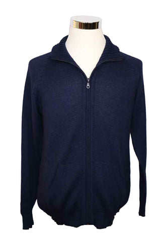 Alpaca Blend Navy Cardigan