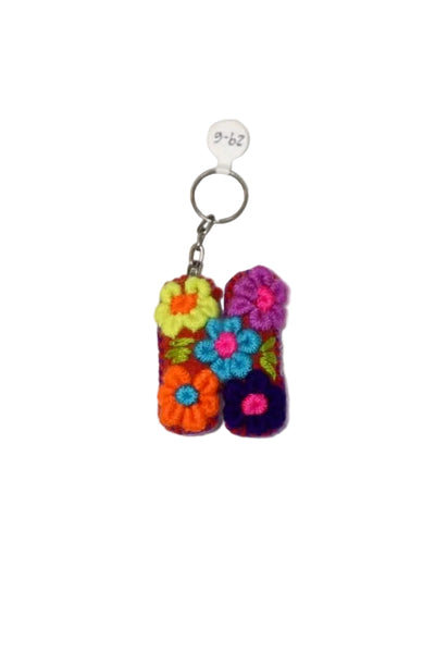 Small Embroidered Key Chain