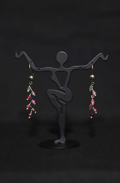 Sterling Silver Agate Earrings