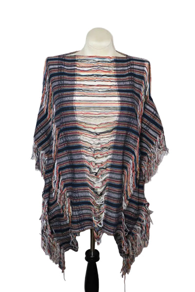 Frayed Cotton Beach Cover Up