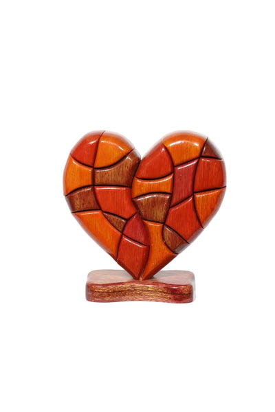 Heart Puzzle Sculpture