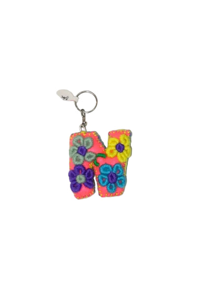 Small Embroidered Key Chain