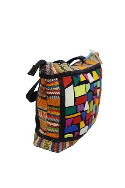 Hand-Crafted Geometric Shapes Bag