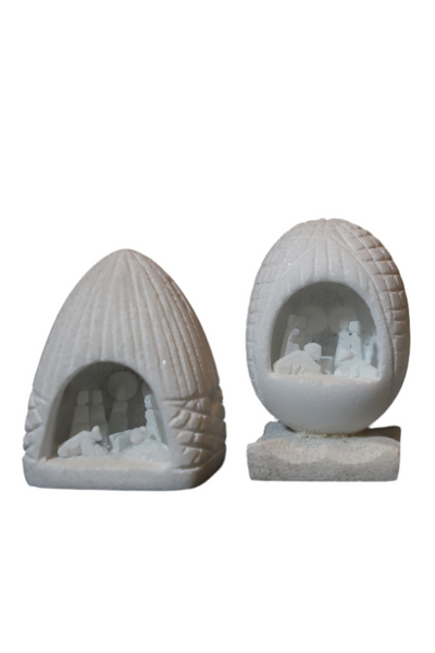 Alabaster Nativity Carving