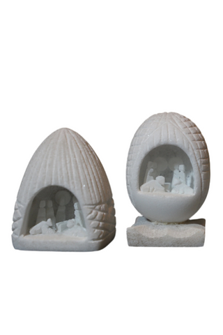 Alabaster Nativity Carving
