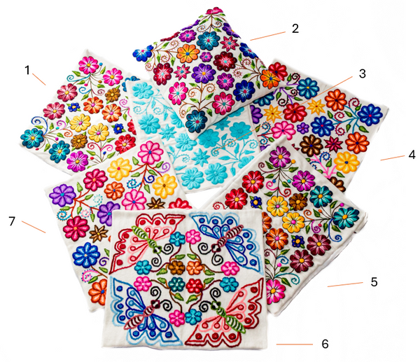 Embroidered Sheep Wool Pillow Cases