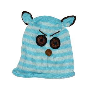 Owl Stripe Alpaca Wool Beanie