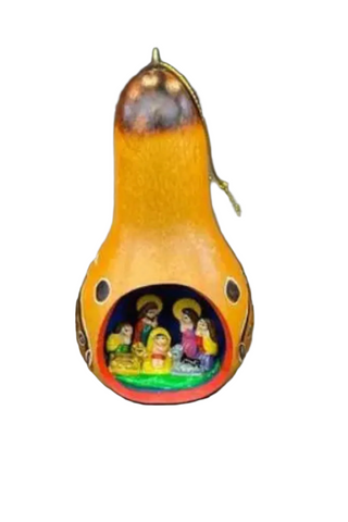 Nativity Gourd Ornaments
