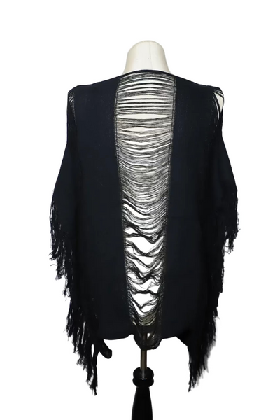 Frayed Cotton Beach Cover Up