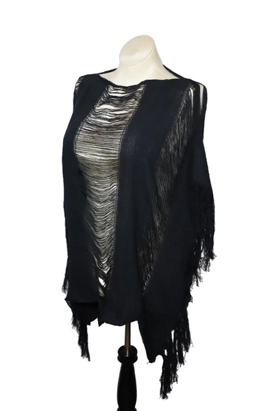Frayed Cotton Beach Cover Up